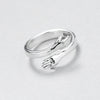 Sterling Silver Love Hug Ring